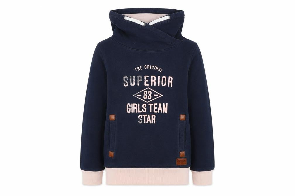 pepperts Girls Blue   Pullover Sweatshirt Size 9-10 Years