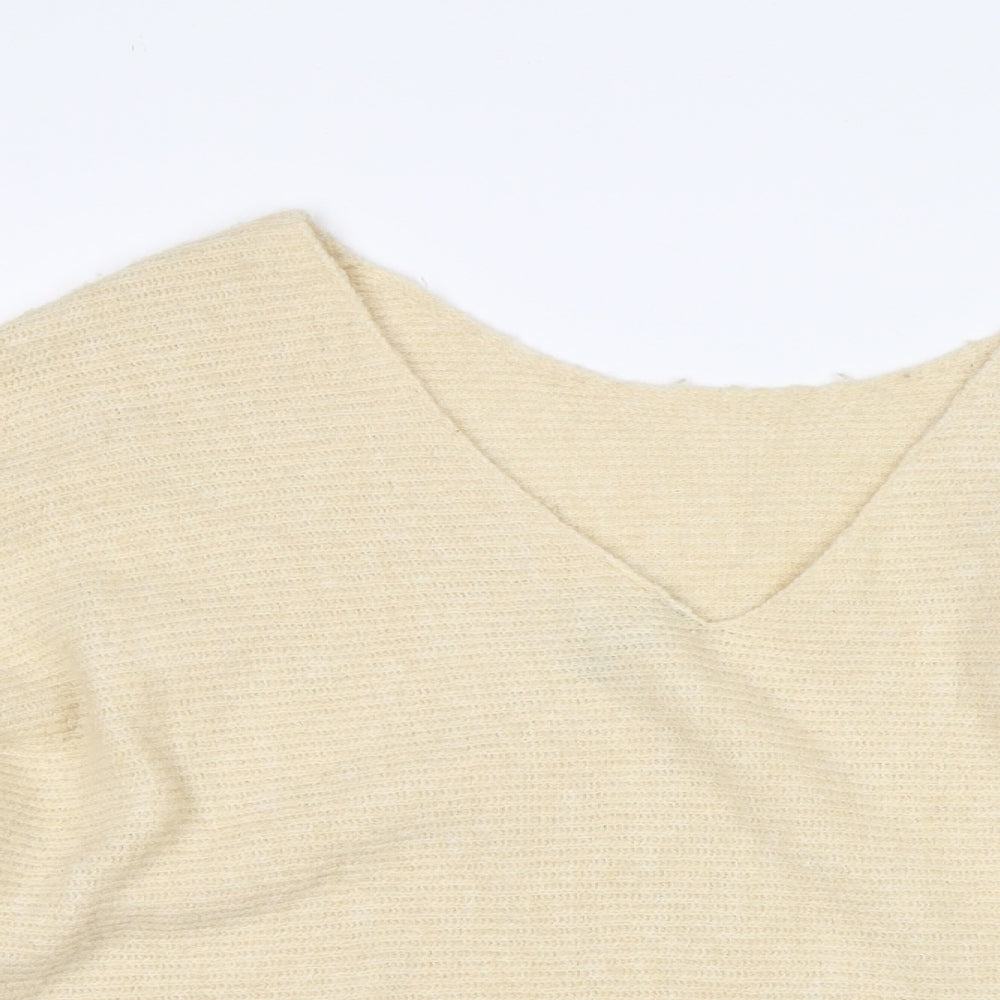 H&M Womens Beige   Pullover Jumper Size M