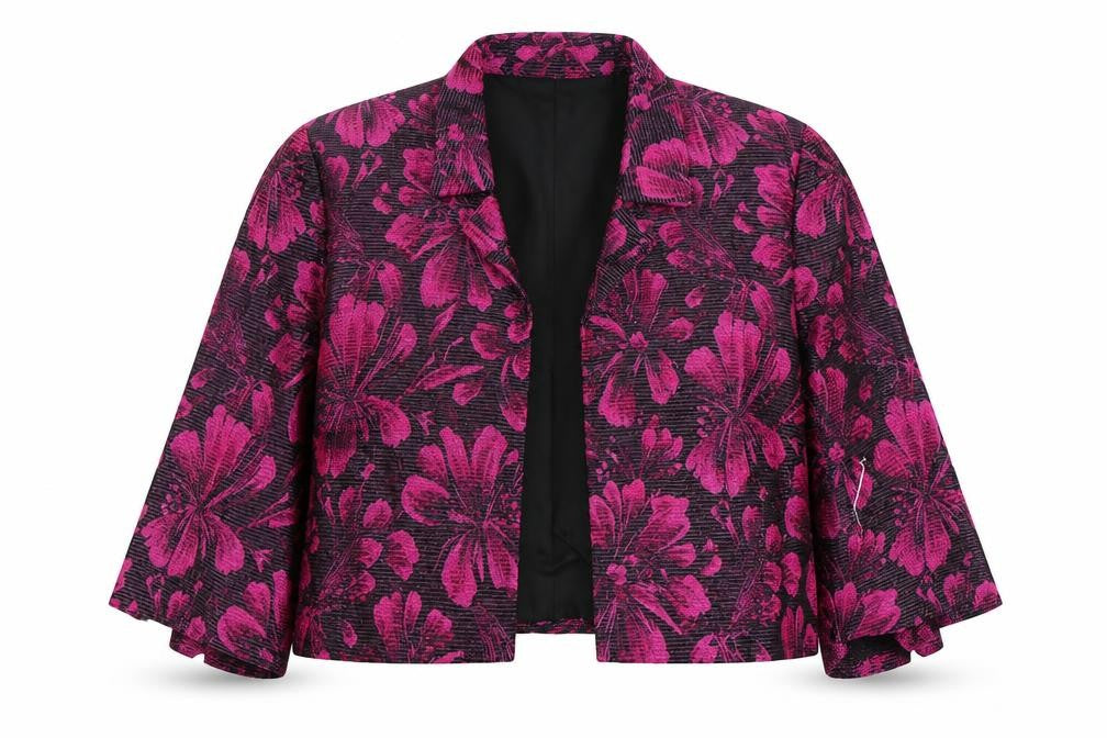 Libra Womens Multicoloured Floral  Shrug Jumper Size 12