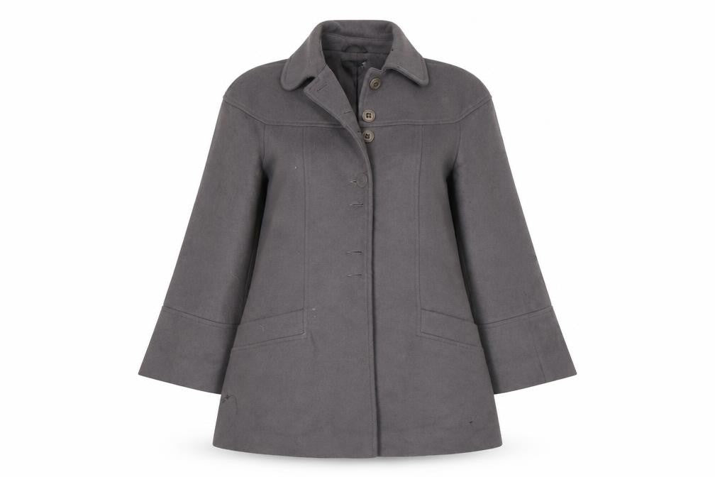 Lilya Womens Grey   Overcoat Coat Size 12