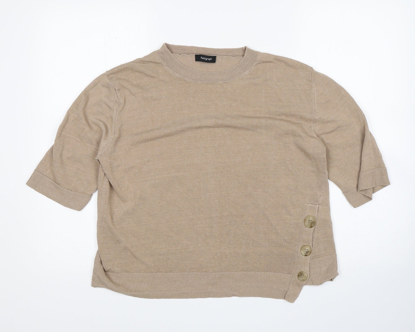 M&S Womens Brown   Pullover Jumper Size 12