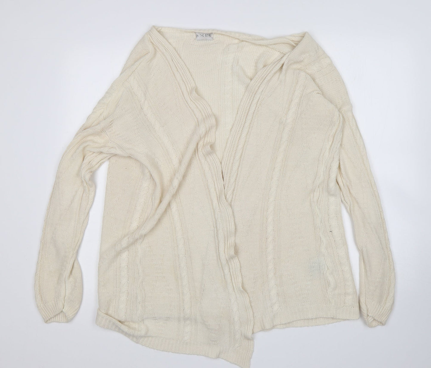 In the Style Womens Beige   Cardigan Jumper Size 8