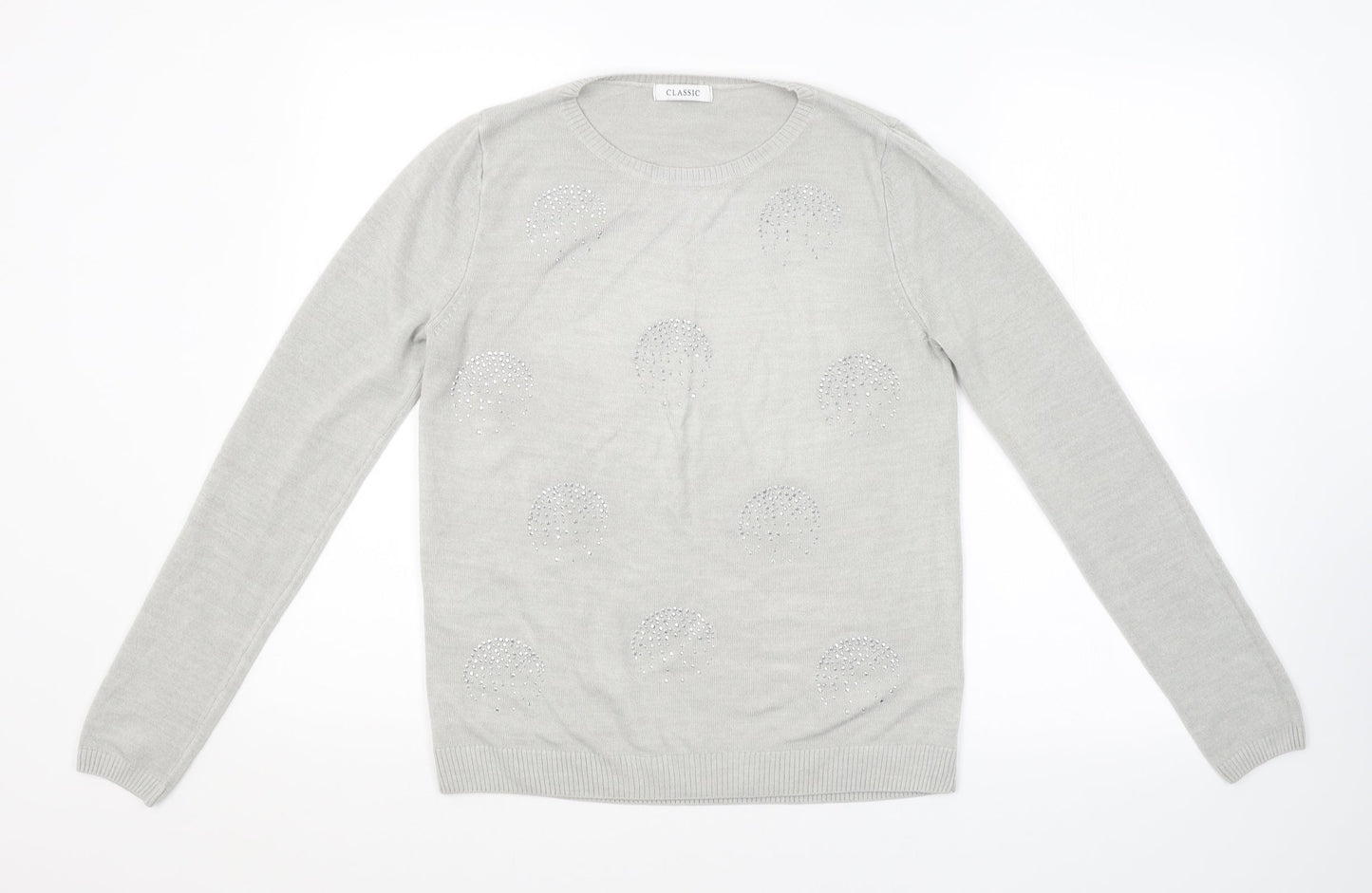 M&S Womens Grey   Pullover Jumper Size 10
