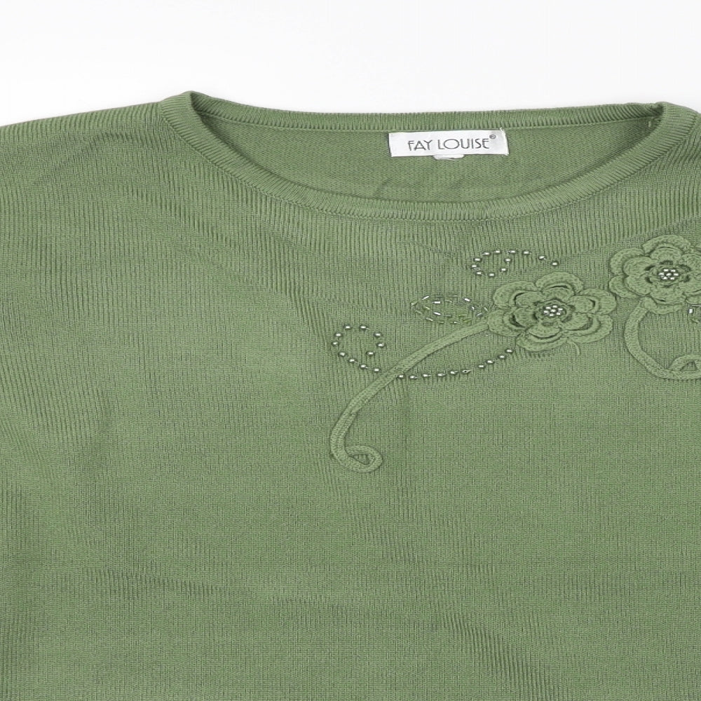 Fay Louise Womens Green   Pullover Jumper