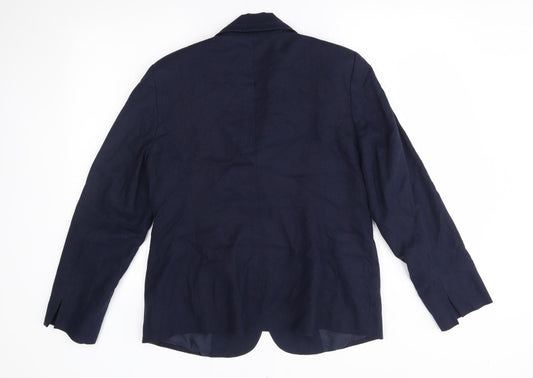 BM Womens Blue   Jacket Blazer Size 14  -