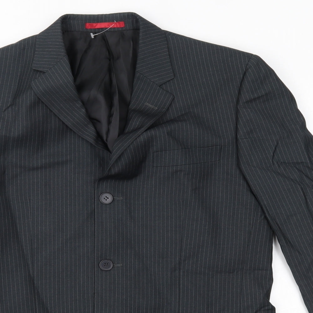 Burton Mens Grey Striped  Jacket Blazer