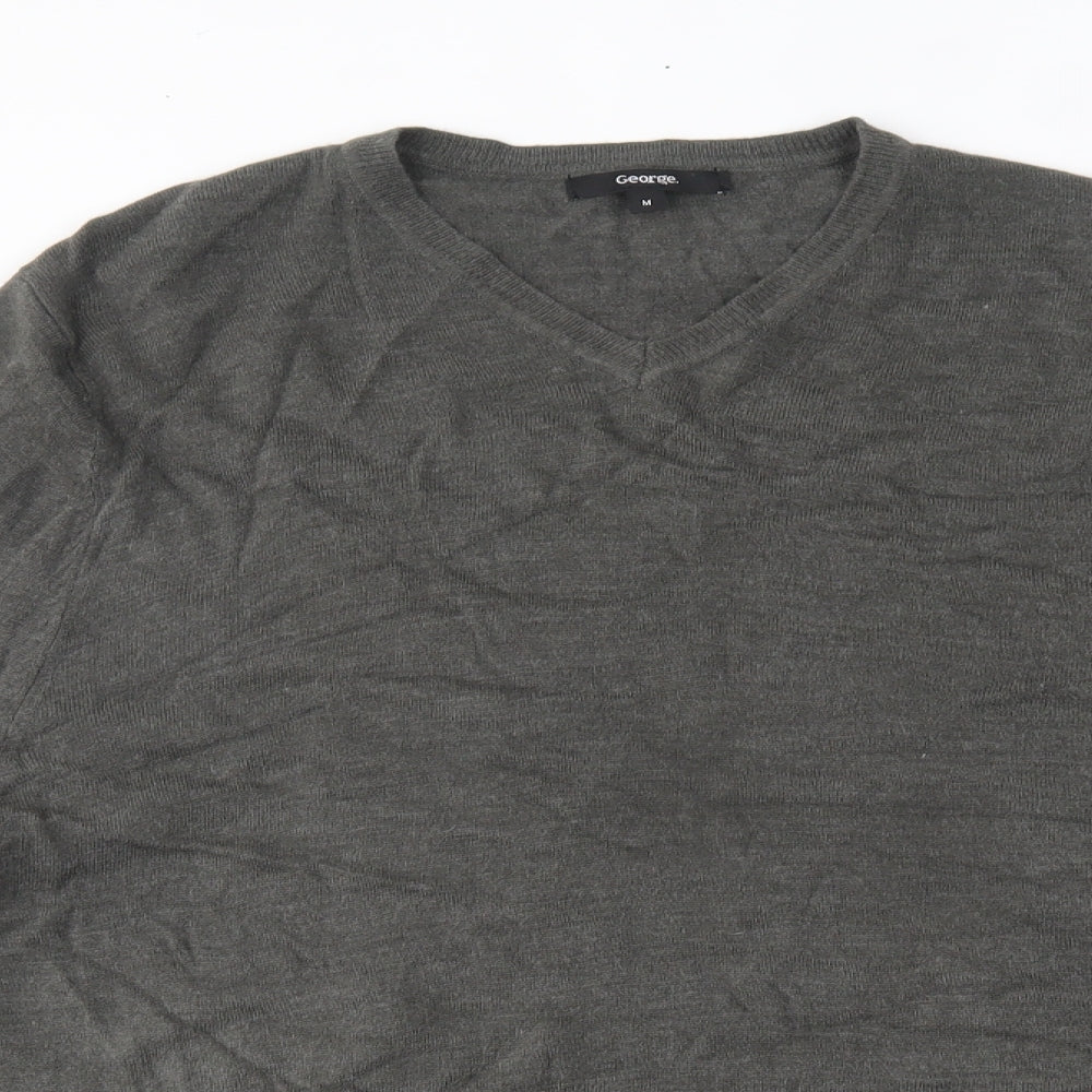 George Mens Grey   Pullover Jumper Size M