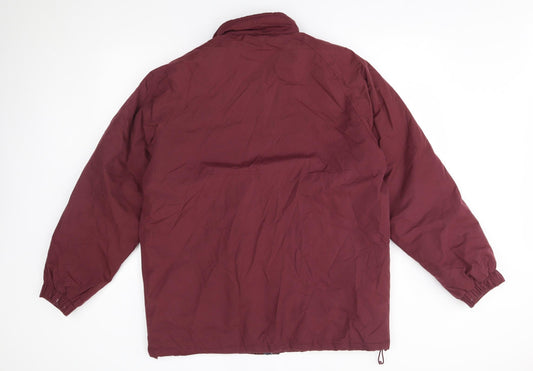 Hutson harbour Mens Red   Anorak Coat Size M