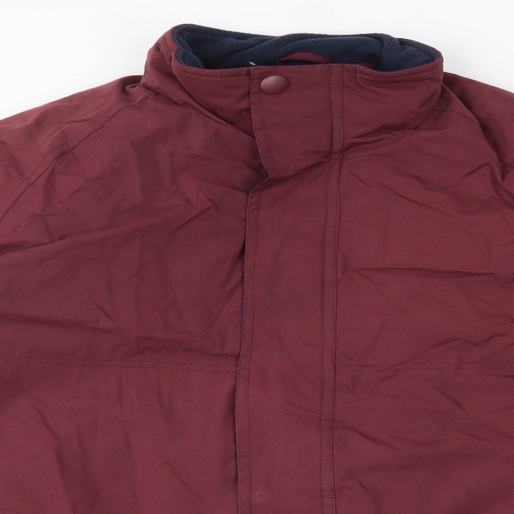Hutson harbour Mens Red   Anorak Coat Size M