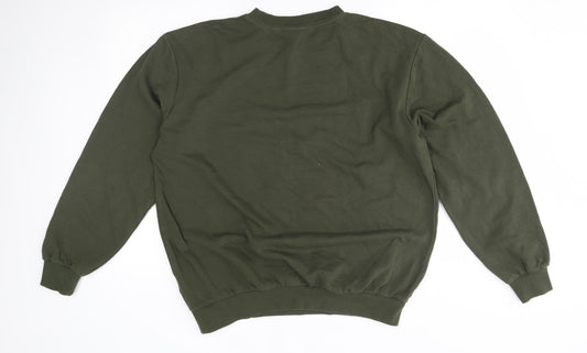 H&M Mens Green   Pullover Jumper Size M