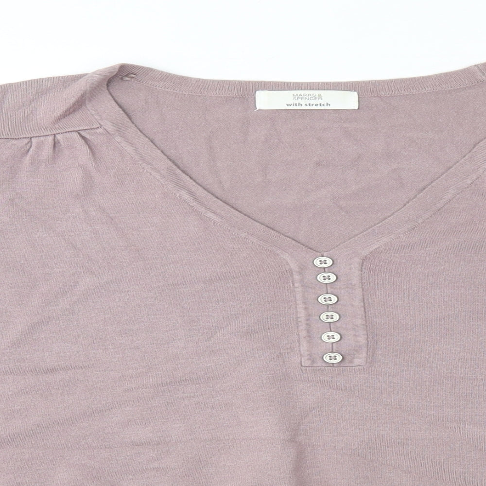 M&S Womens Beige   Pullover Jumper Size 18