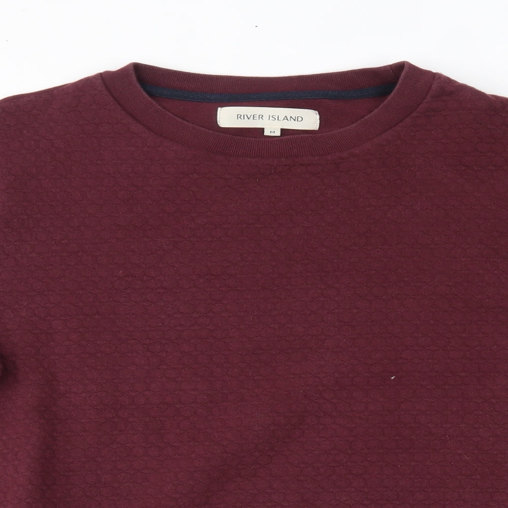 River Island Womens Red   Pullover Jumper Size M
