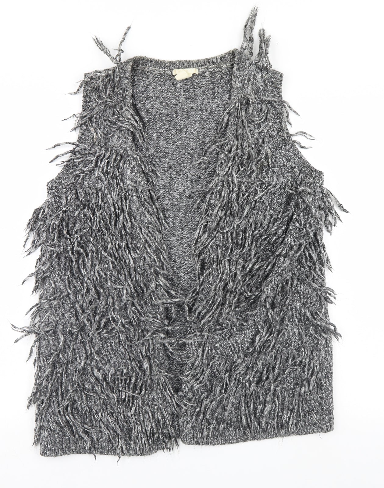 H&M Womens Grey   Vest Jumper Size 6