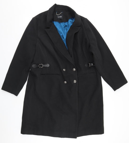 Preworn Womens Black   Overcoat Coat