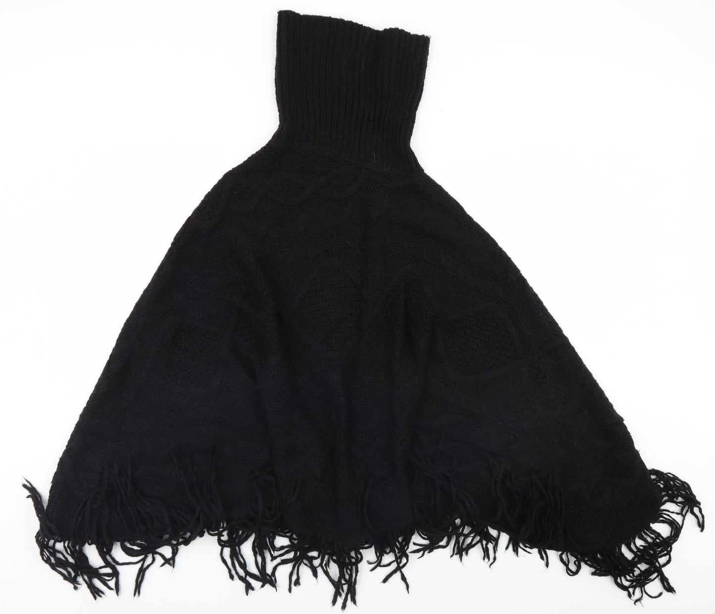 NEXT Womens Black   Overcoat Poncho Size M