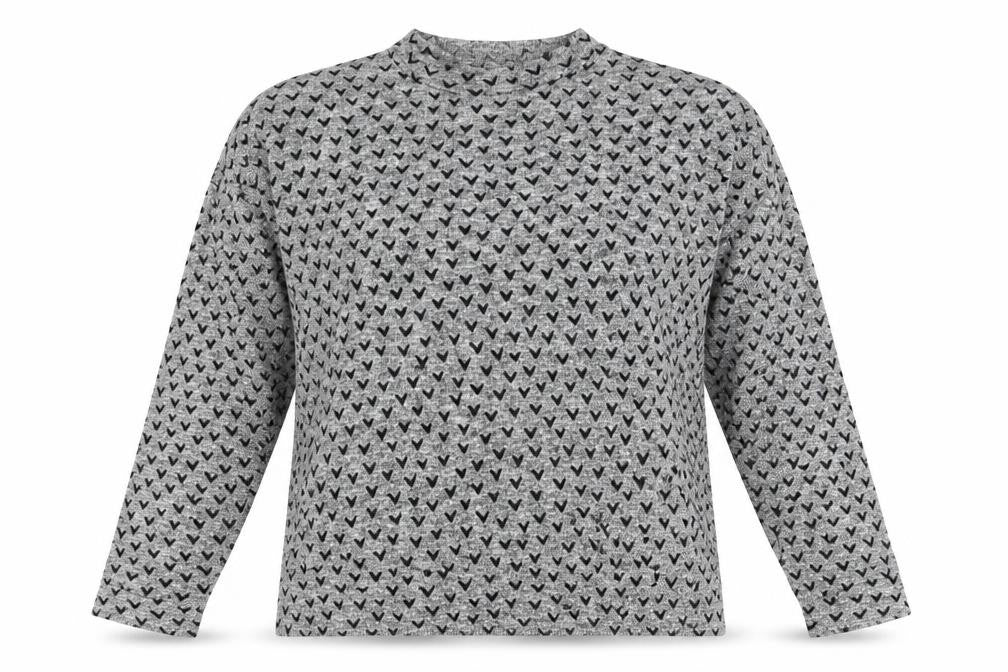 NEXT Womens Grey Geometric  Pullover Jumper Size 12