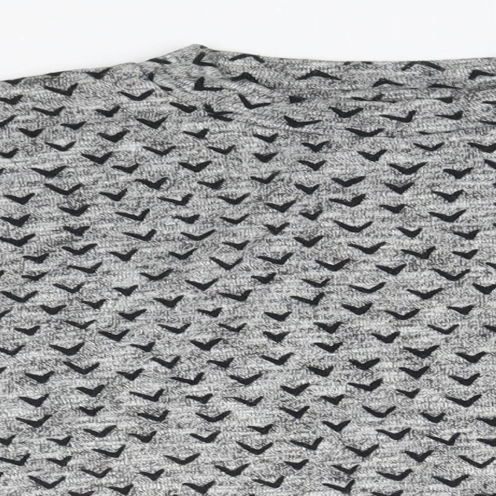 NEXT Womens Grey Geometric  Pullover Jumper Size 12