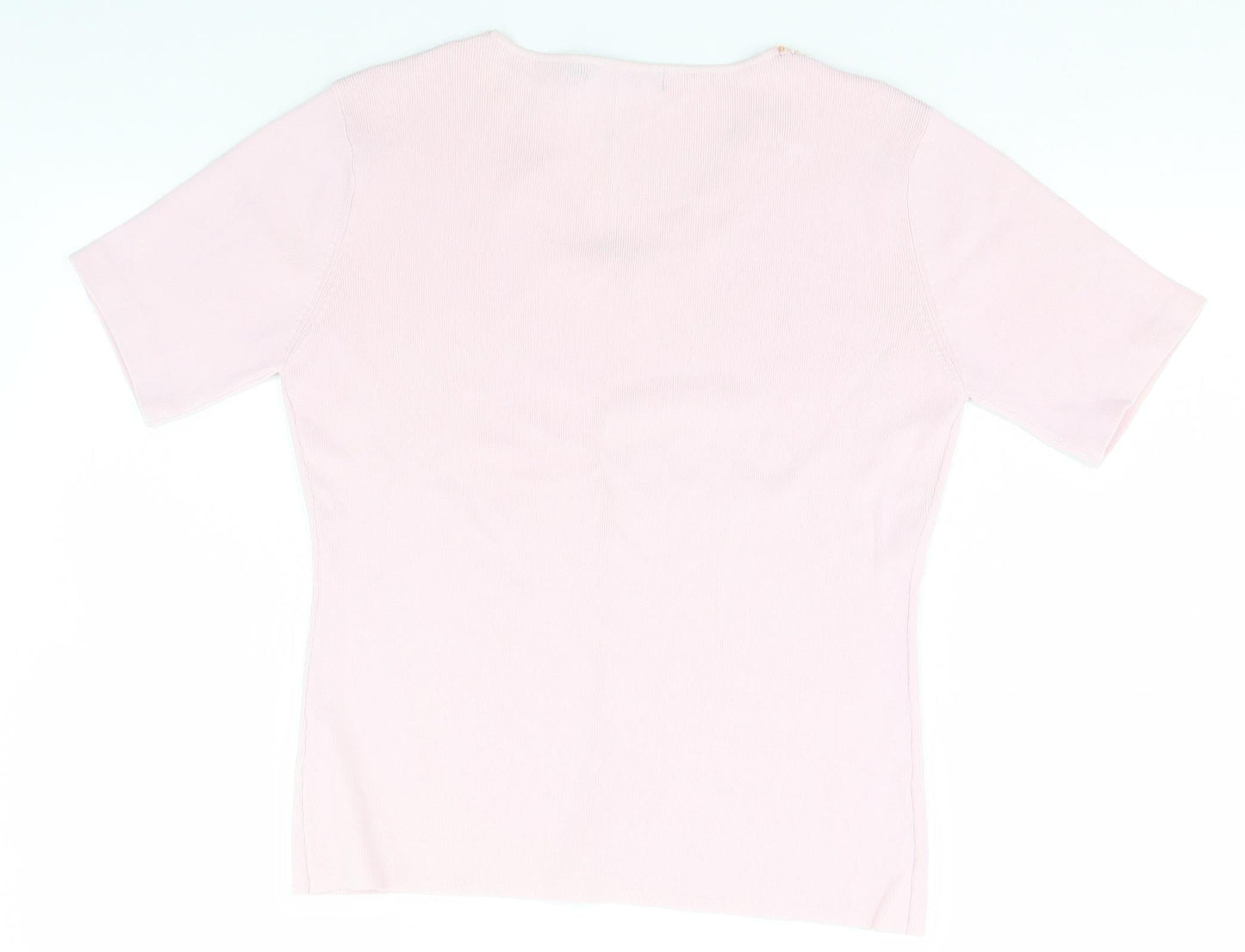 Debbie Morgan Womens Pink   Basic T-Shirt Size M