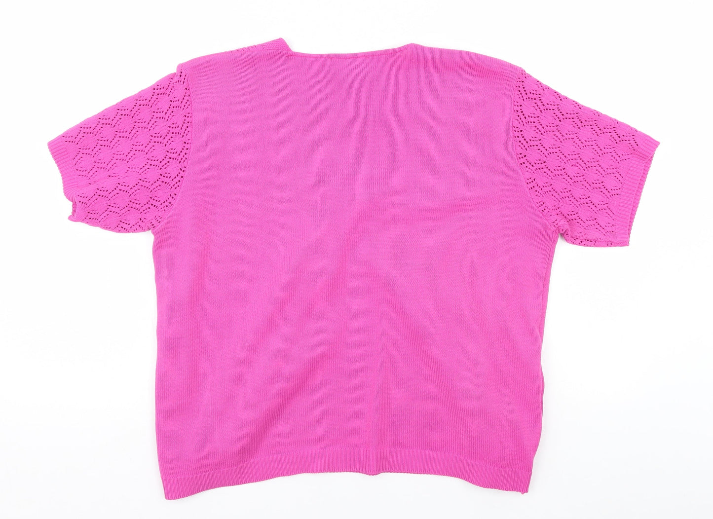 Florida Womens Pink Striped  Pullover Jumper Size M