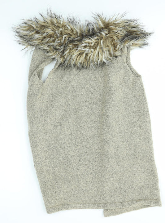 Primark Girls Brown   Cardigan Jumper Size 9-10 Years