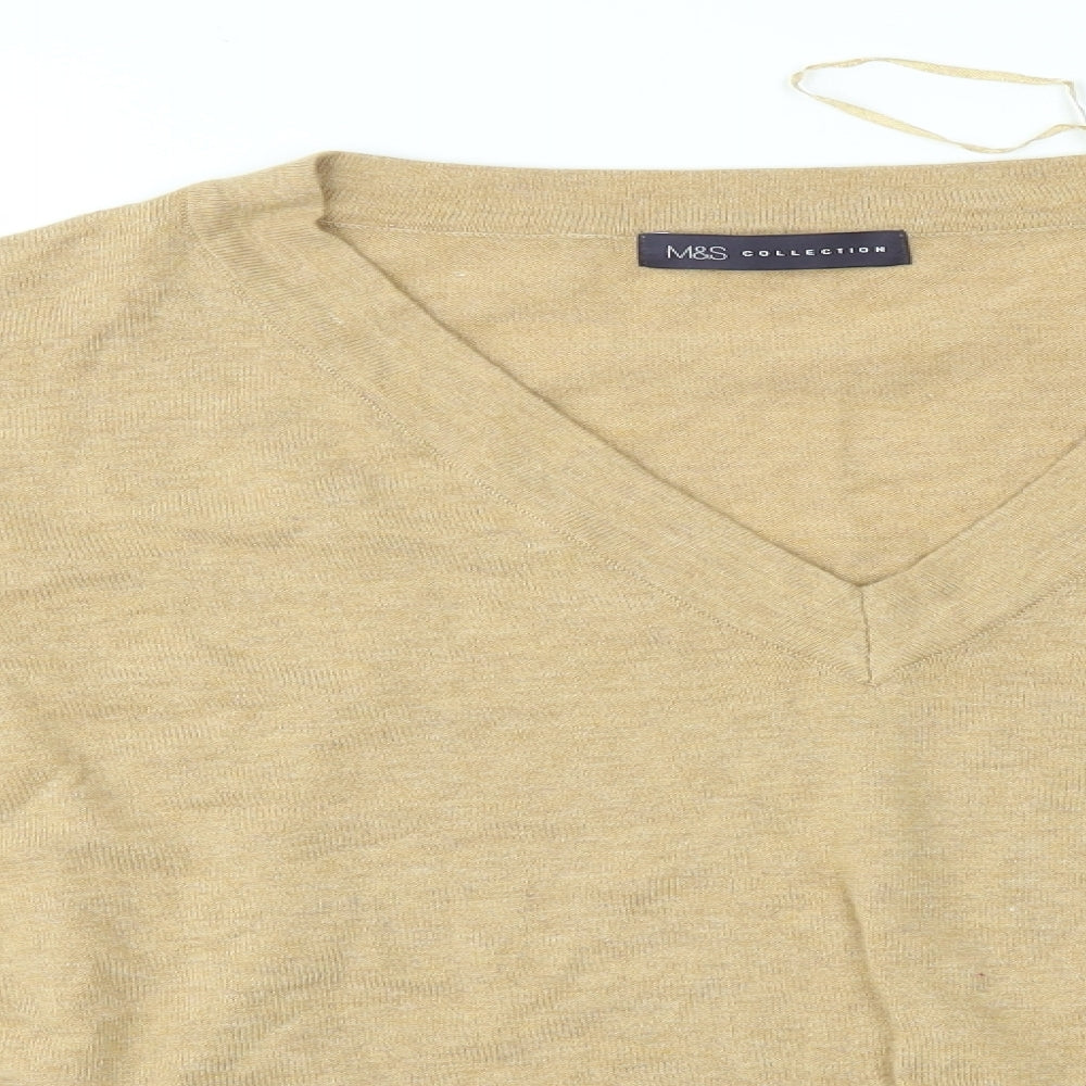 M&S Womens Brown   Pullover Jumper Size 10