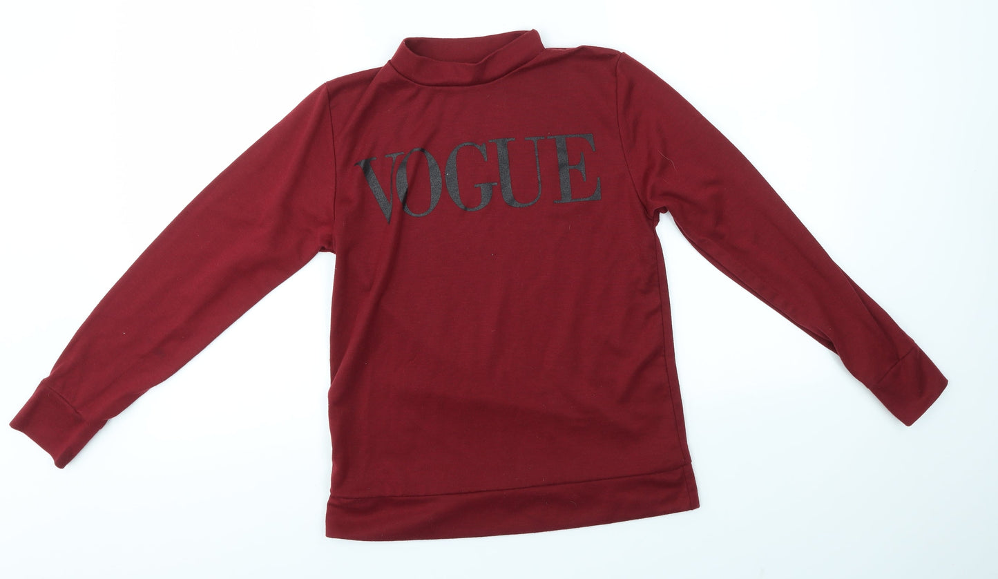 Preworn Womens Red   Pullover Jumper Size M  - VOGUE