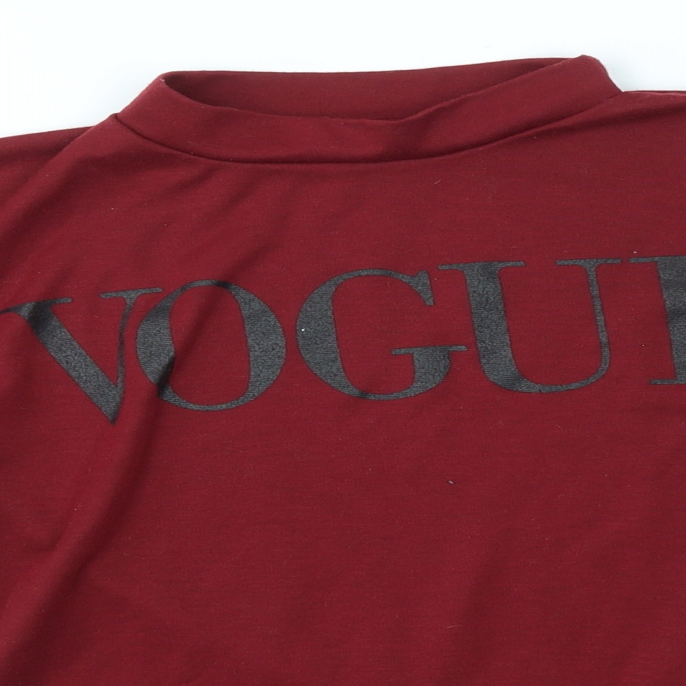Preworn Womens Red   Pullover Jumper Size M  - VOGUE