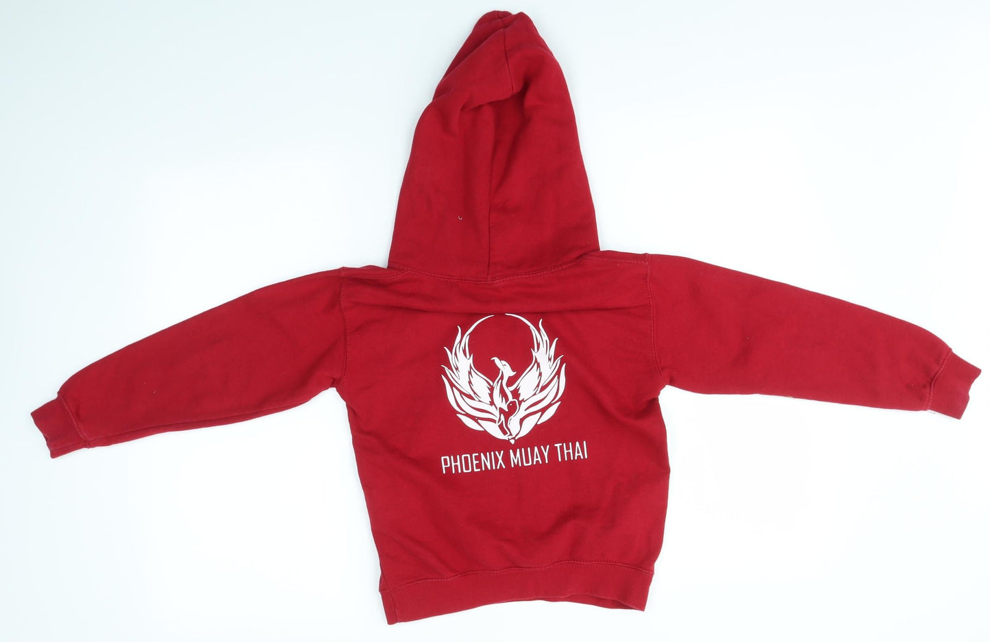 PHOENIX MUAY THAI Boys Red   Pullover Hoodie Size 9-10 Years