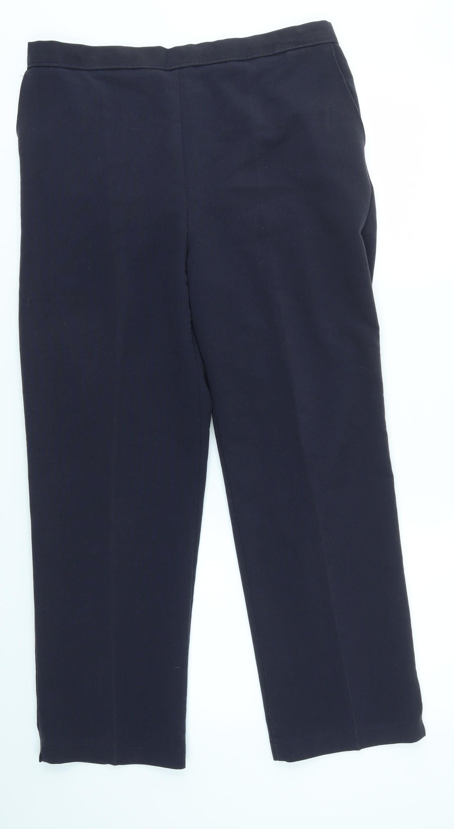 Preworn Womens Blue   Dress Pants Trousers Size 18 L26 in