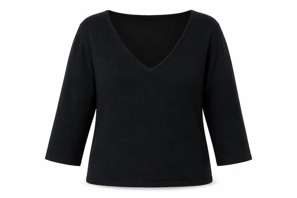 Nouveau Edition Womens Black  Knit Pullover Jumper Size 14