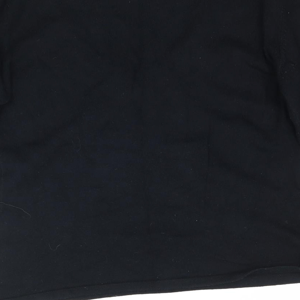 Nouveau Edition Womens Black  Knit Pullover Jumper Size 14