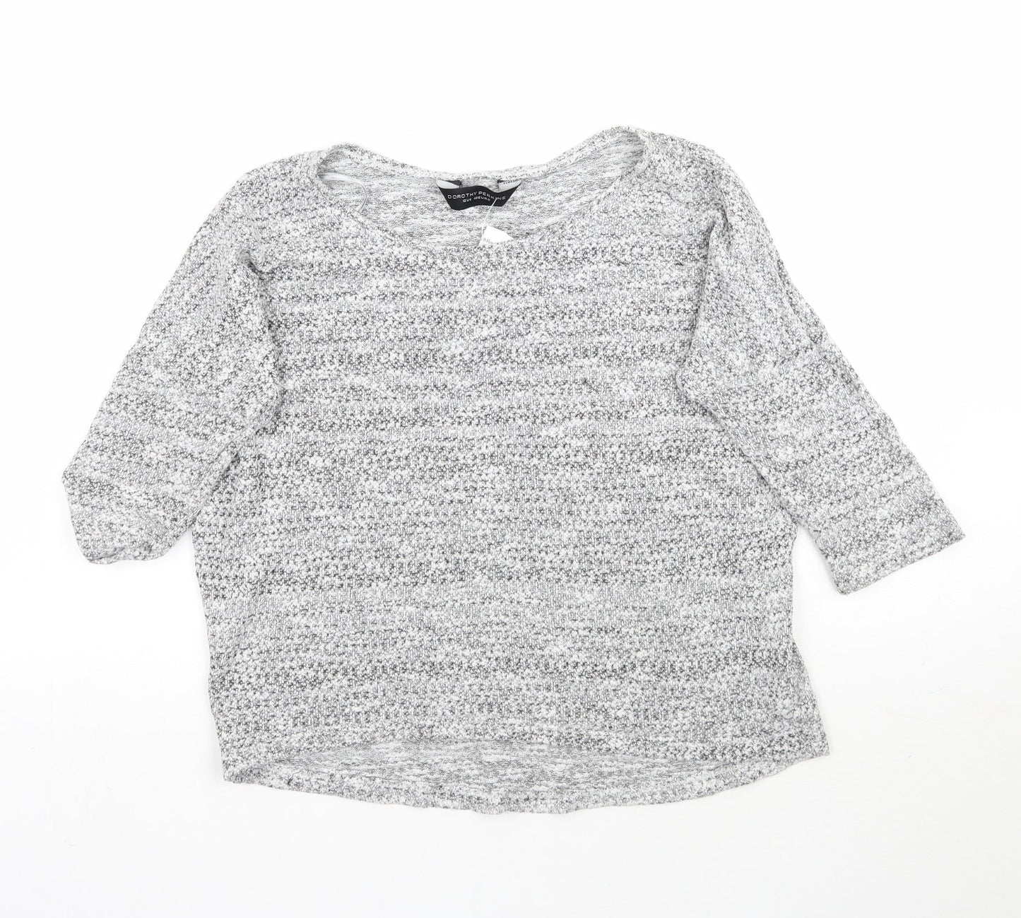 Dorothy Perkins Womens Grey  Knit Pullover Jumper Size 12
