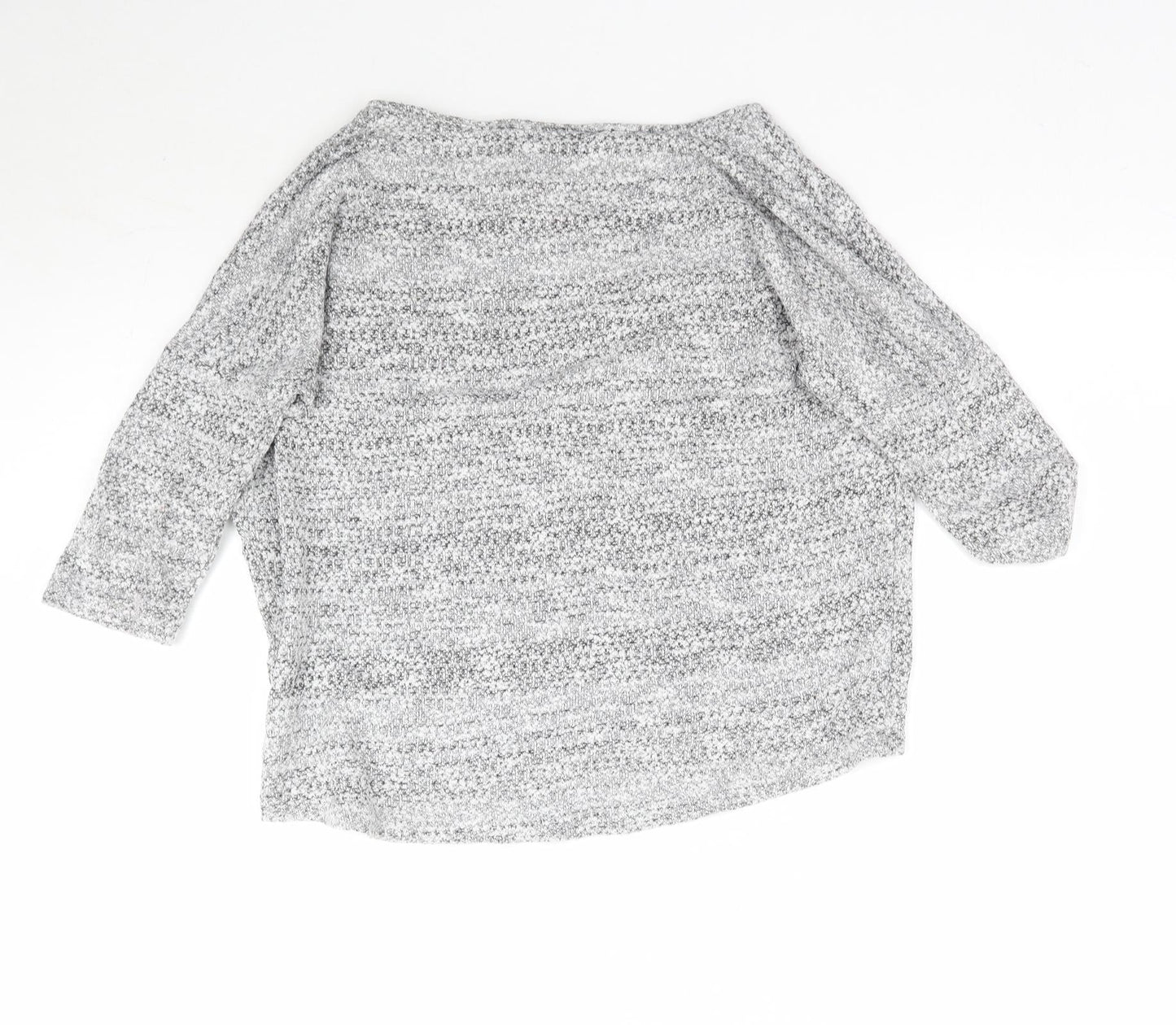 Dorothy Perkins Womens Grey  Knit Pullover Jumper Size 12