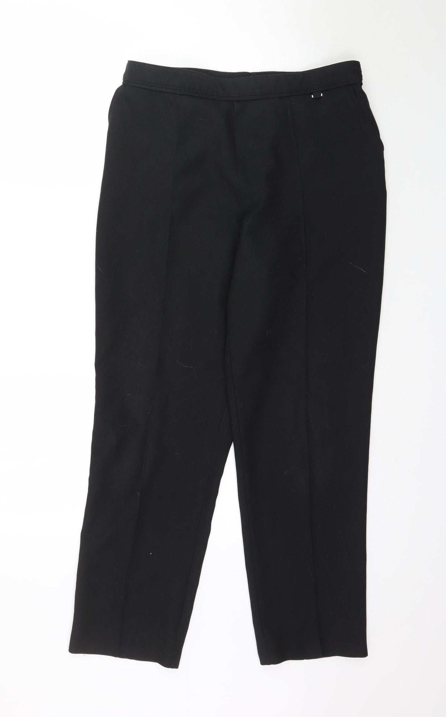Marks and Spencer Womens Black   Trousers  Size 14 L28 in