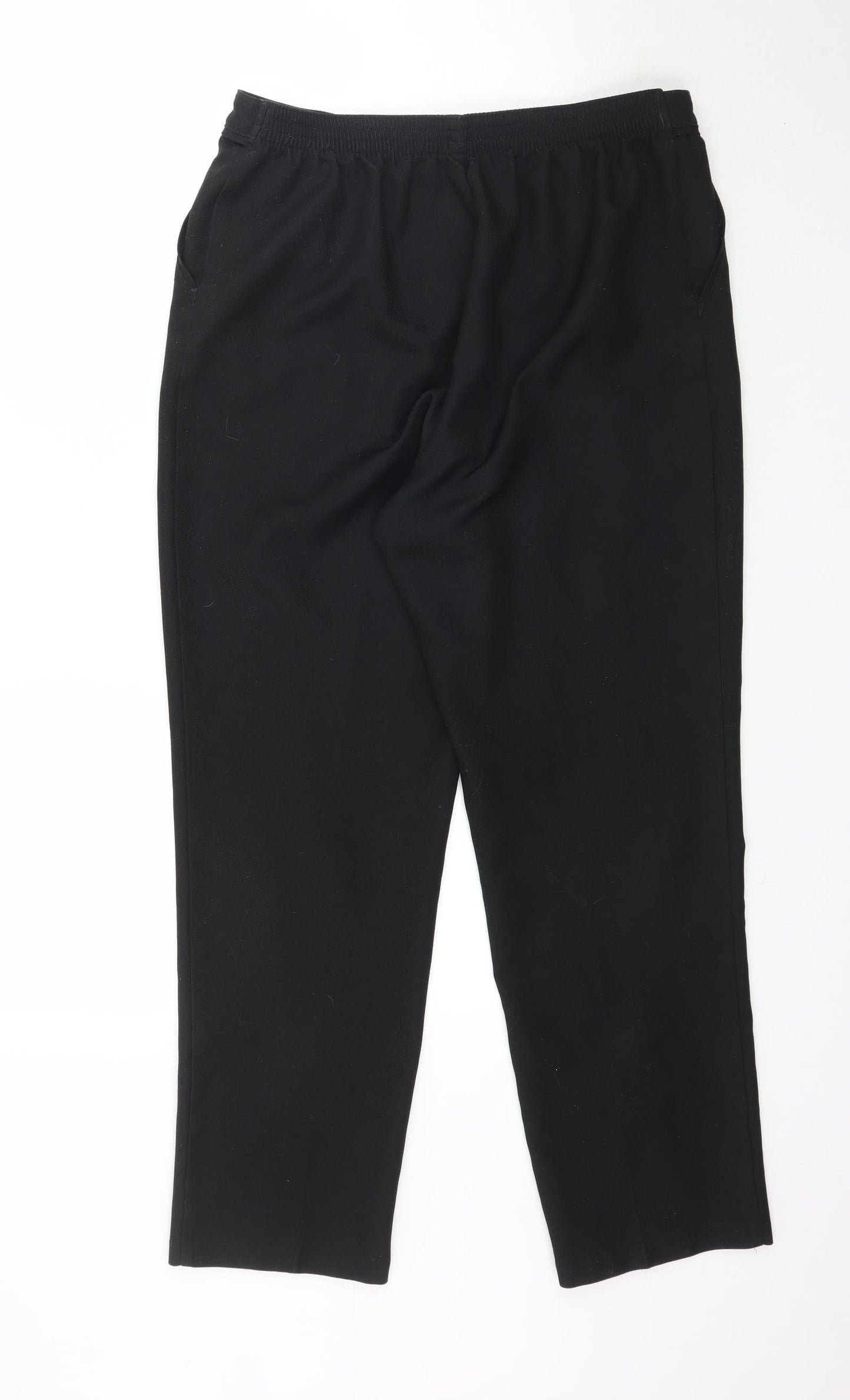 Marks and Spencer Womens Black   Trousers  Size 14 L28 in