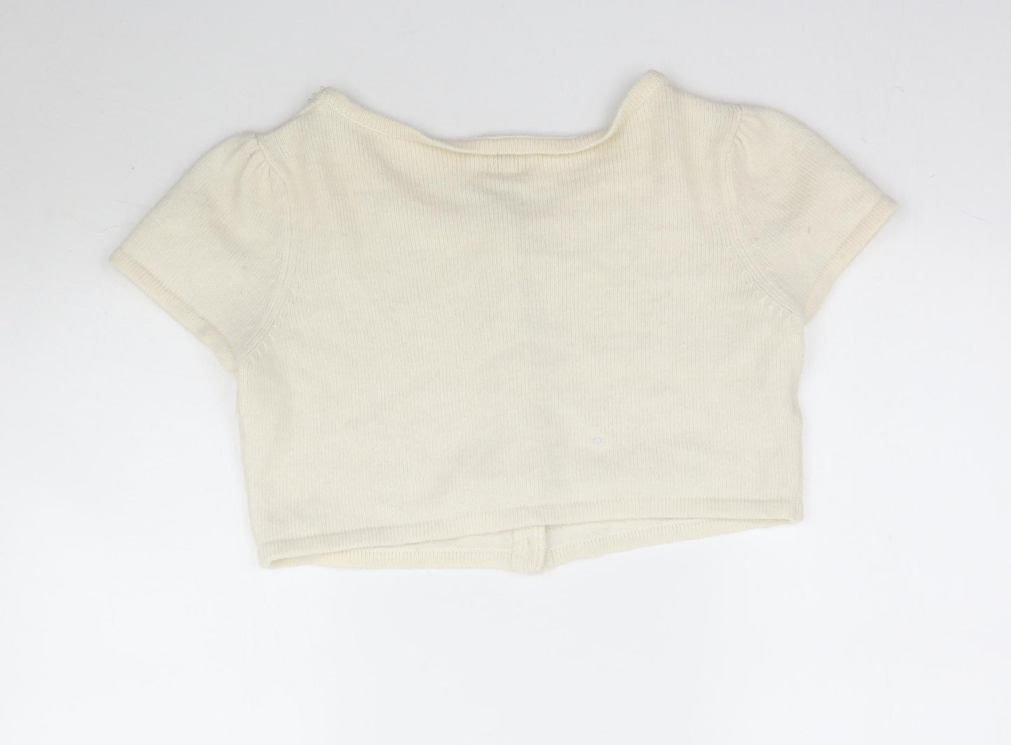 Matalan Womens Ivory  Knit Cardigan Jumper Size 16