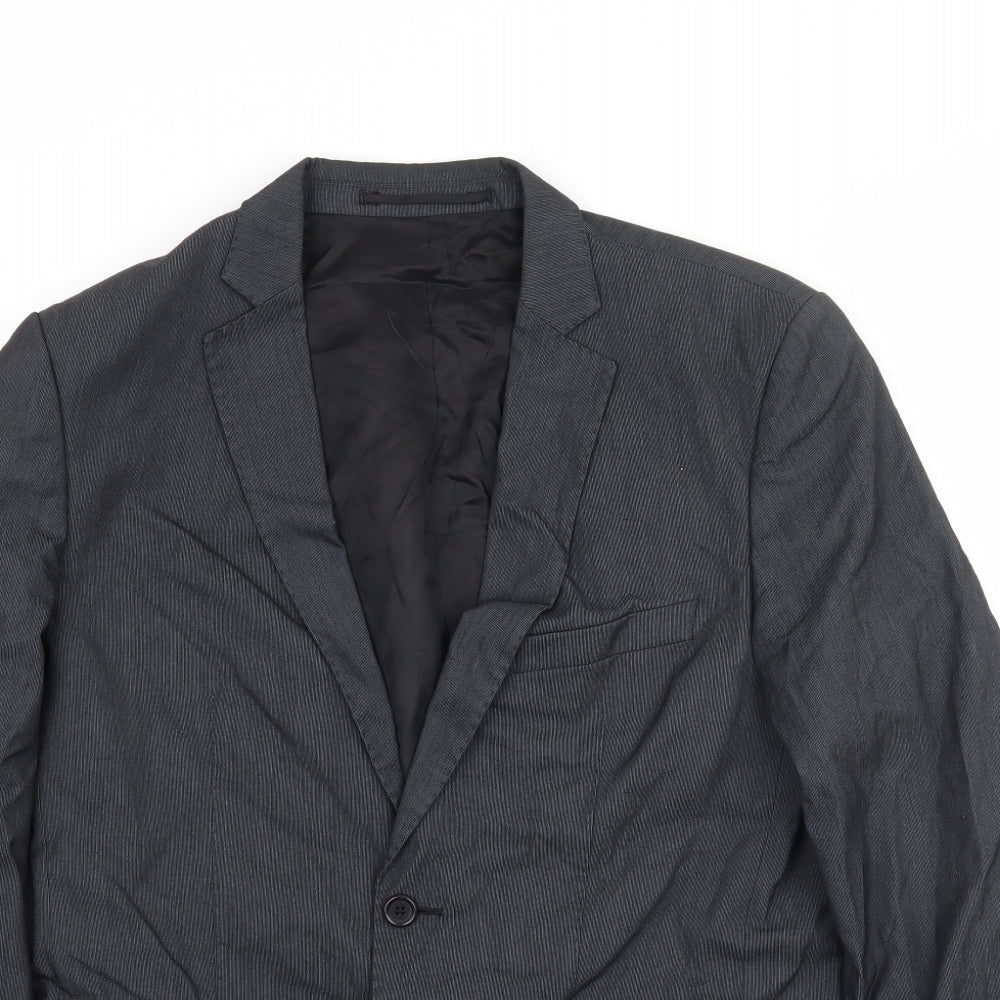 Zara Mens Black   Jacket Suit Jacket Size 38