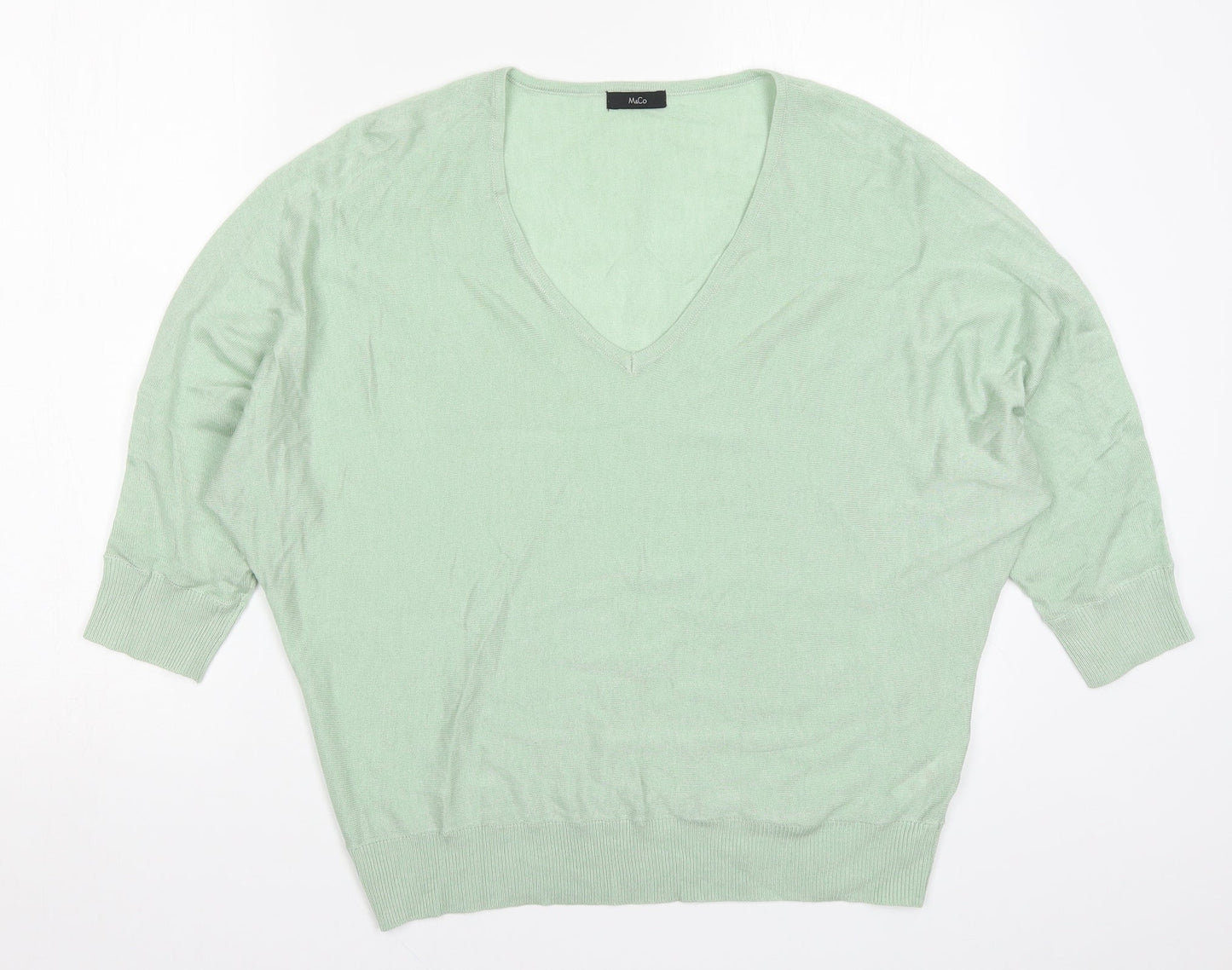 M&Co Womens Green   Pullover Jumper Size 12