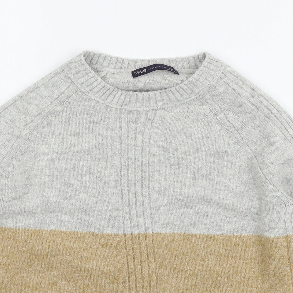 Marks and Spencer Womens Multicoloured Striped Knit Pullover Jumper Size XS