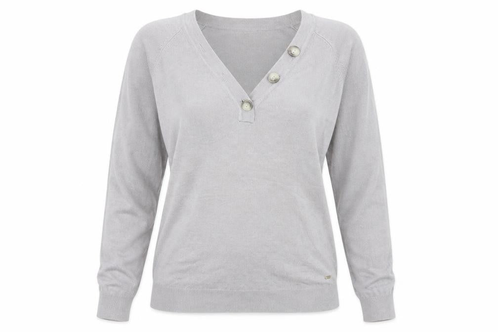 MLA Womens Grey  Knit Pullover Jumper Size S