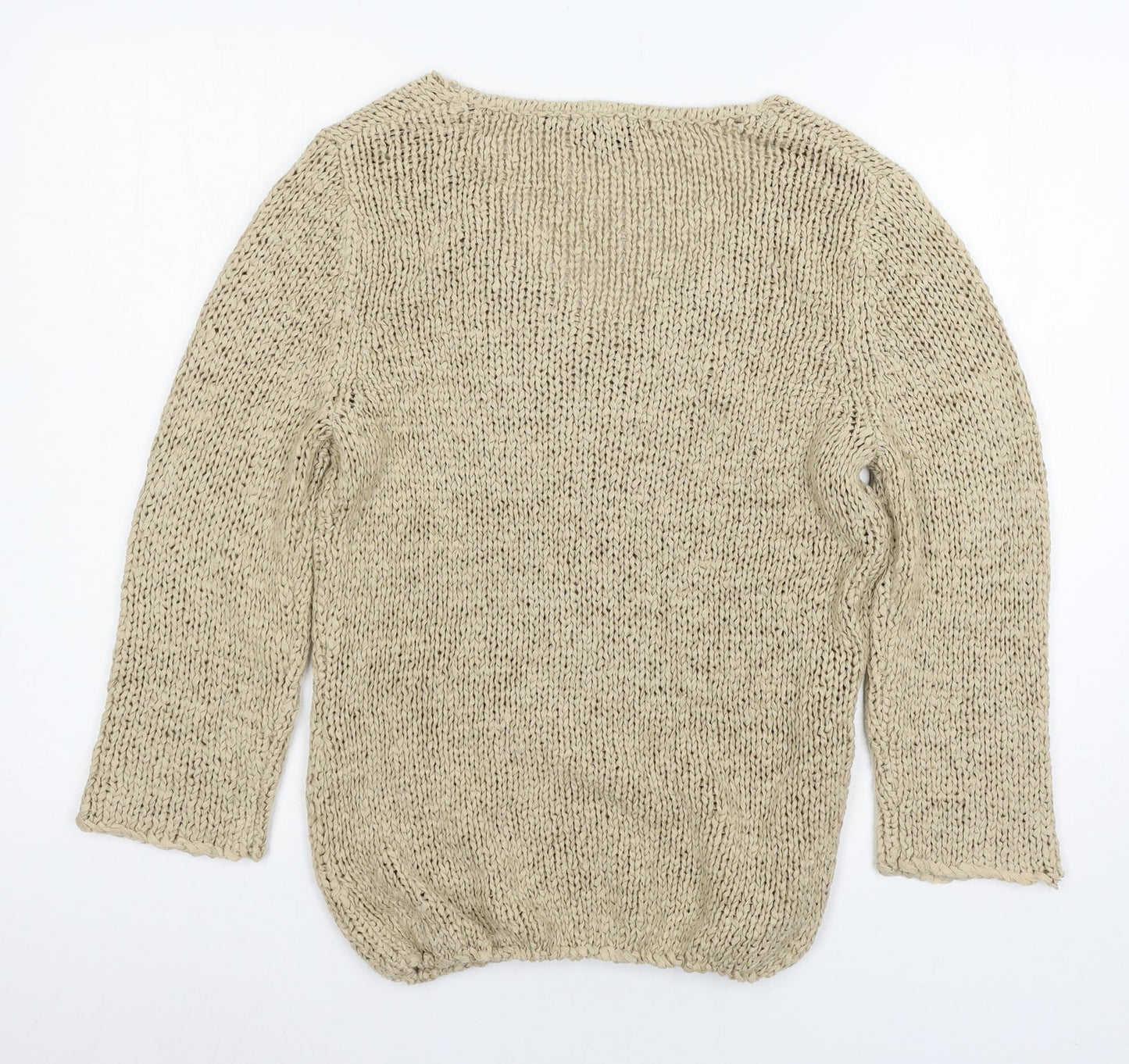 Apart Womens Beige  Knit Pullover Jumper Size 12
