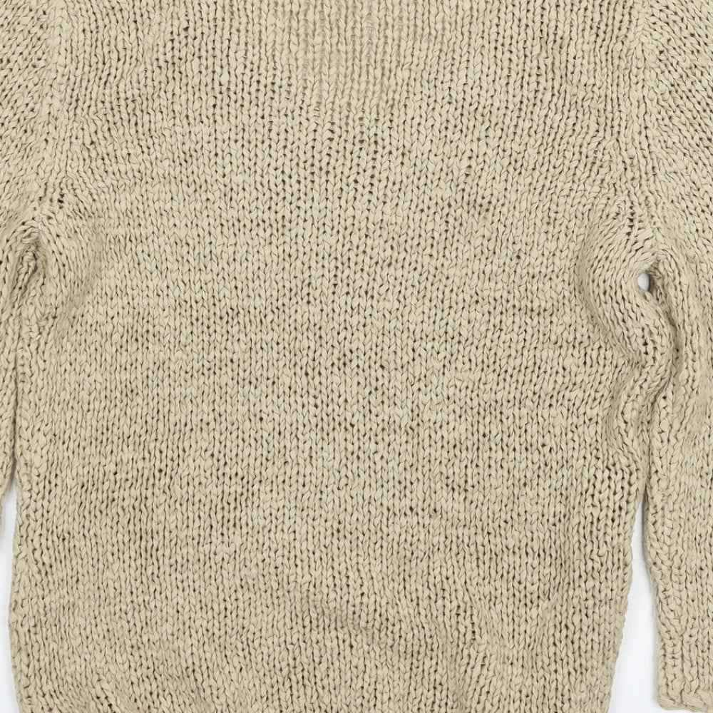 Apart Womens Beige  Knit Pullover Jumper Size 12