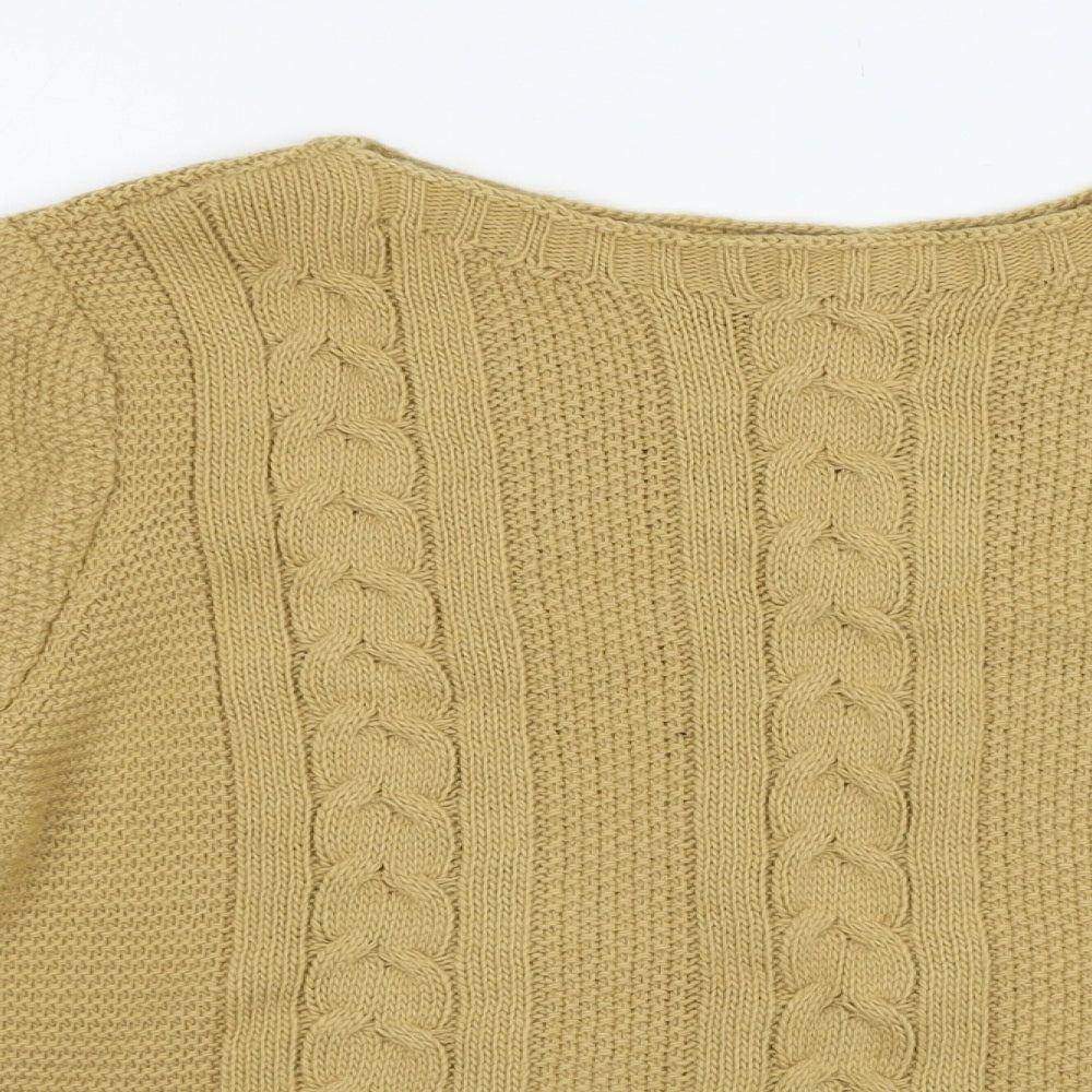 Luisa Ricci Womens Beige  Knit Pullover Jumper Size L