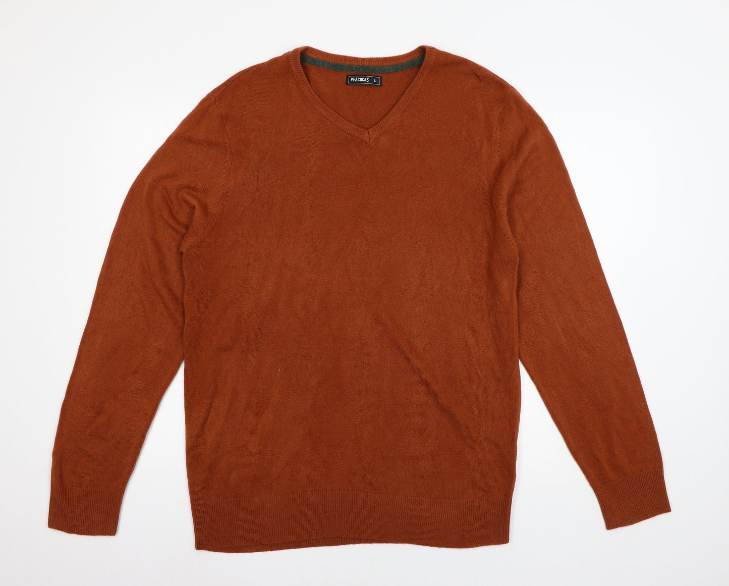 Peacocks Womens Brown  Knit Pullover Jumper Size L
