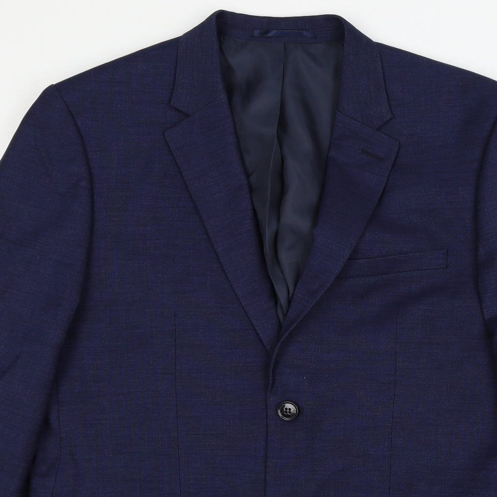 H&M Mens Blue   Jacket Suit Jacket Size L