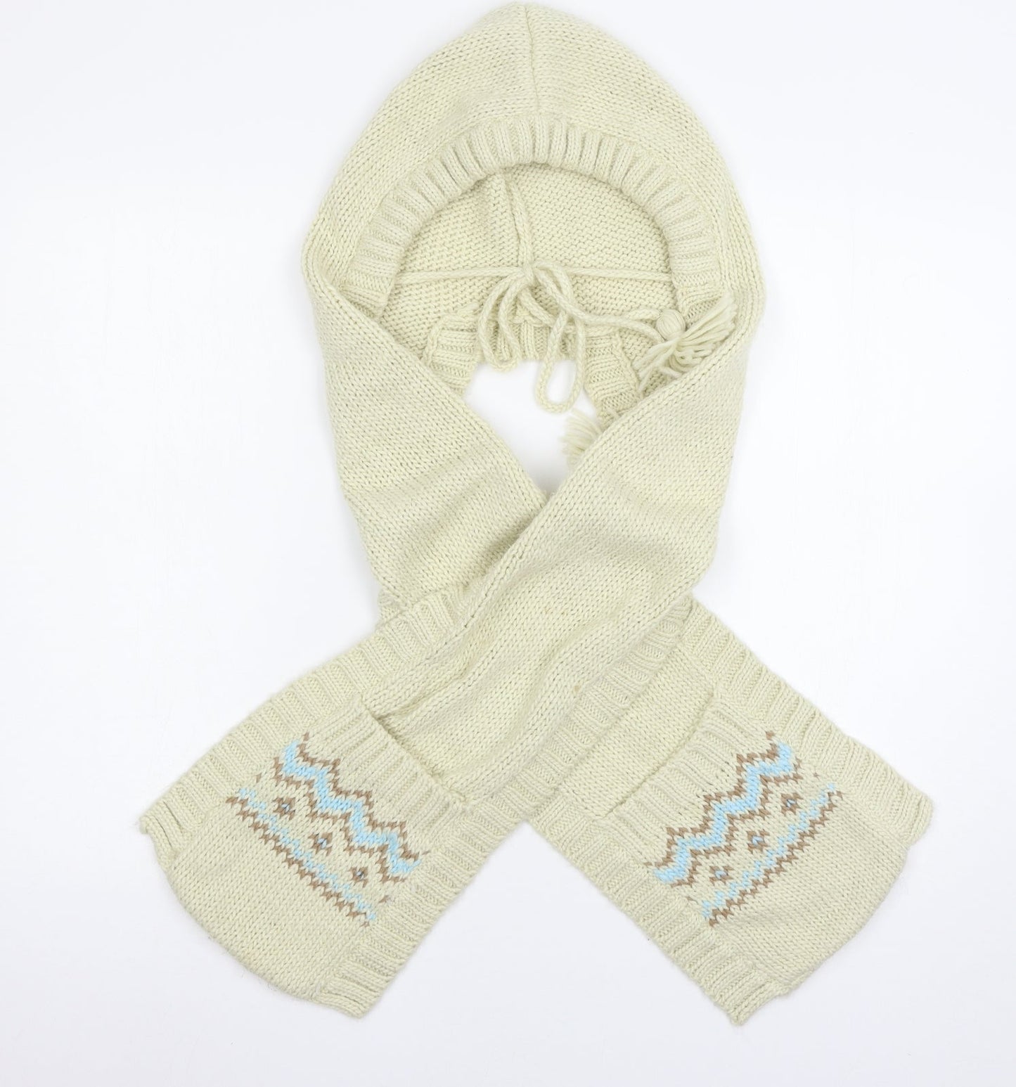 Preworn Womens Beige  Knit  Scarf