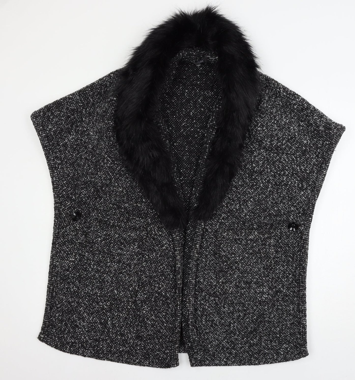 Intuition Womens Black Polka Dot  Jacket  Size S