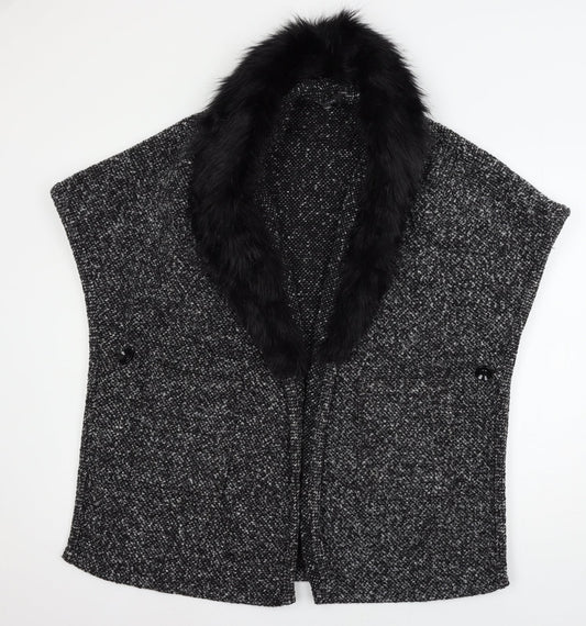 Intuition Womens Black Polka Dot  Jacket  Size S