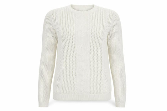 Womens UK 10 Regular Jack Wills White Pullover Open-Knit