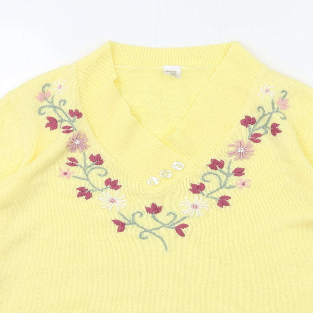 Preworn Womens Yellow   Pullover Jumper Size 10